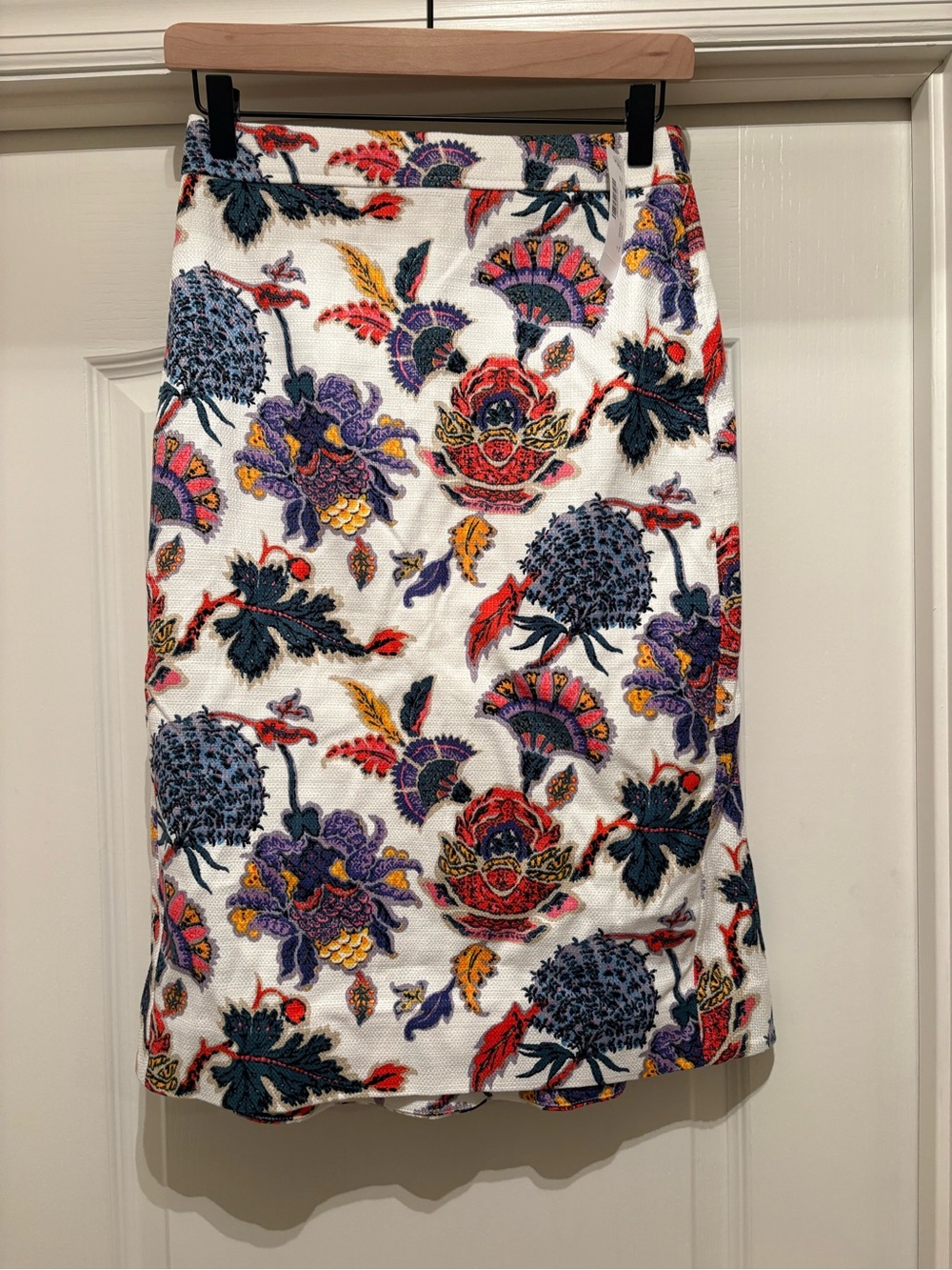 Women’s J Crew Paisley Floral Trumpet Skirt size 0 NWT